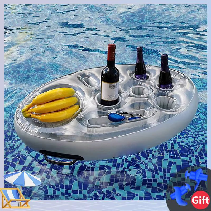 Swimming Pools Float Beer Table Cooler Table Bar Tray Inflatable Swimming Pool Mattress Water Food Drink Holder Swim Accessories