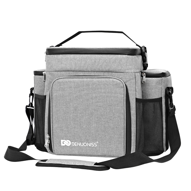 27L Portable Shoulder Cooler Bag Multilayer Fitness Thermal Bag for Food Picnic Lunch Insulated Cooler Bag Customized