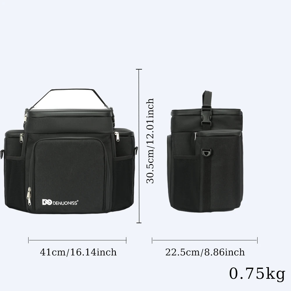 27L Portable Shoulder Cooler Bag Multilayer Fitness Thermal Bag for Food Picnic Lunch Insulated Cooler Bag Customized